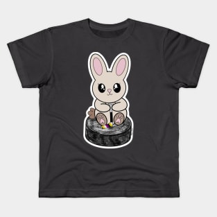 Pride Puck Bunny (Nonbinary) Kids T-Shirt